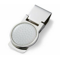 Sport Series Nickel Plated Money Clip - Golf Ball